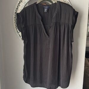 Rachel Classic Black V-Neck Blouse